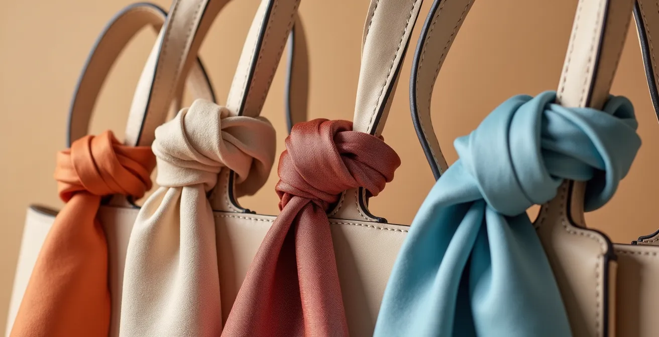 Cinco técnicas diferentes para atar un pañuelo de seda a un bolso siguiendo el estilo mediterráneo español